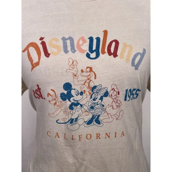 Disneyland Est 1955 Mickey And Friends Retro T-Shirt Women's MEDIUM - Picture 2 of 10
